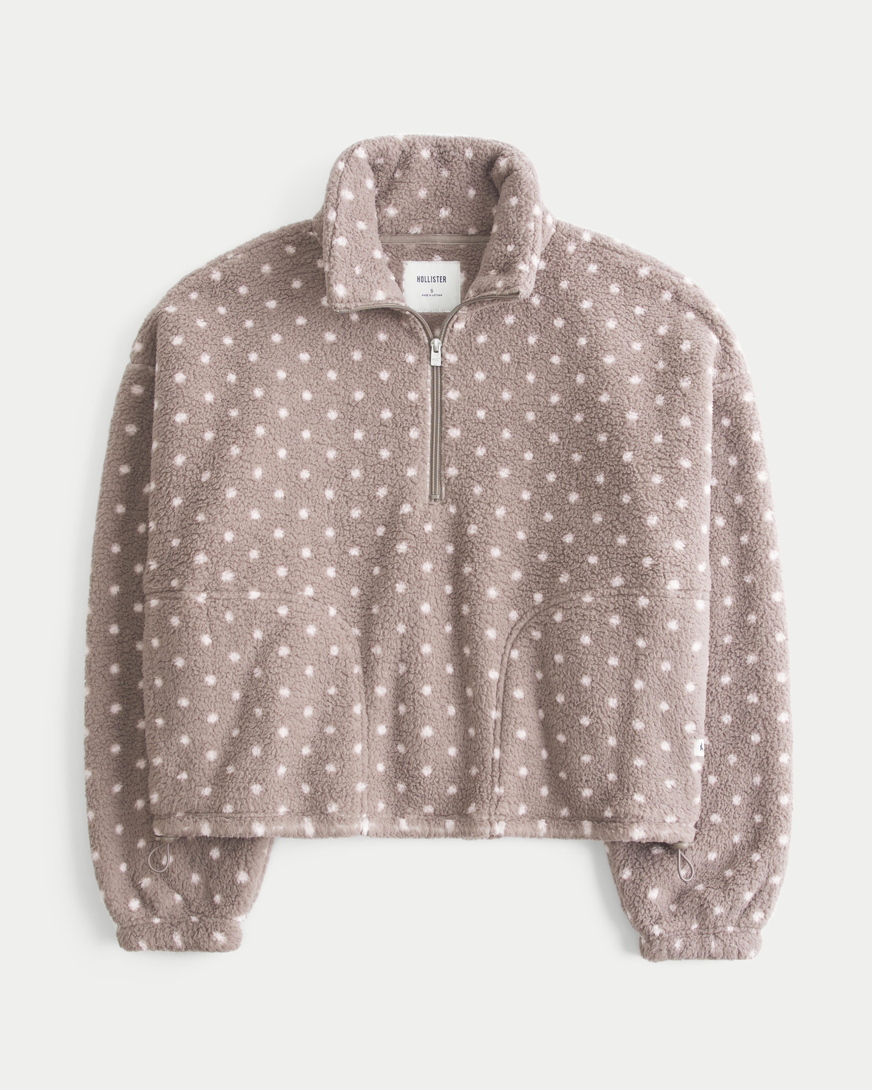 Dot Sherpa Half-Zip Sweatshirt