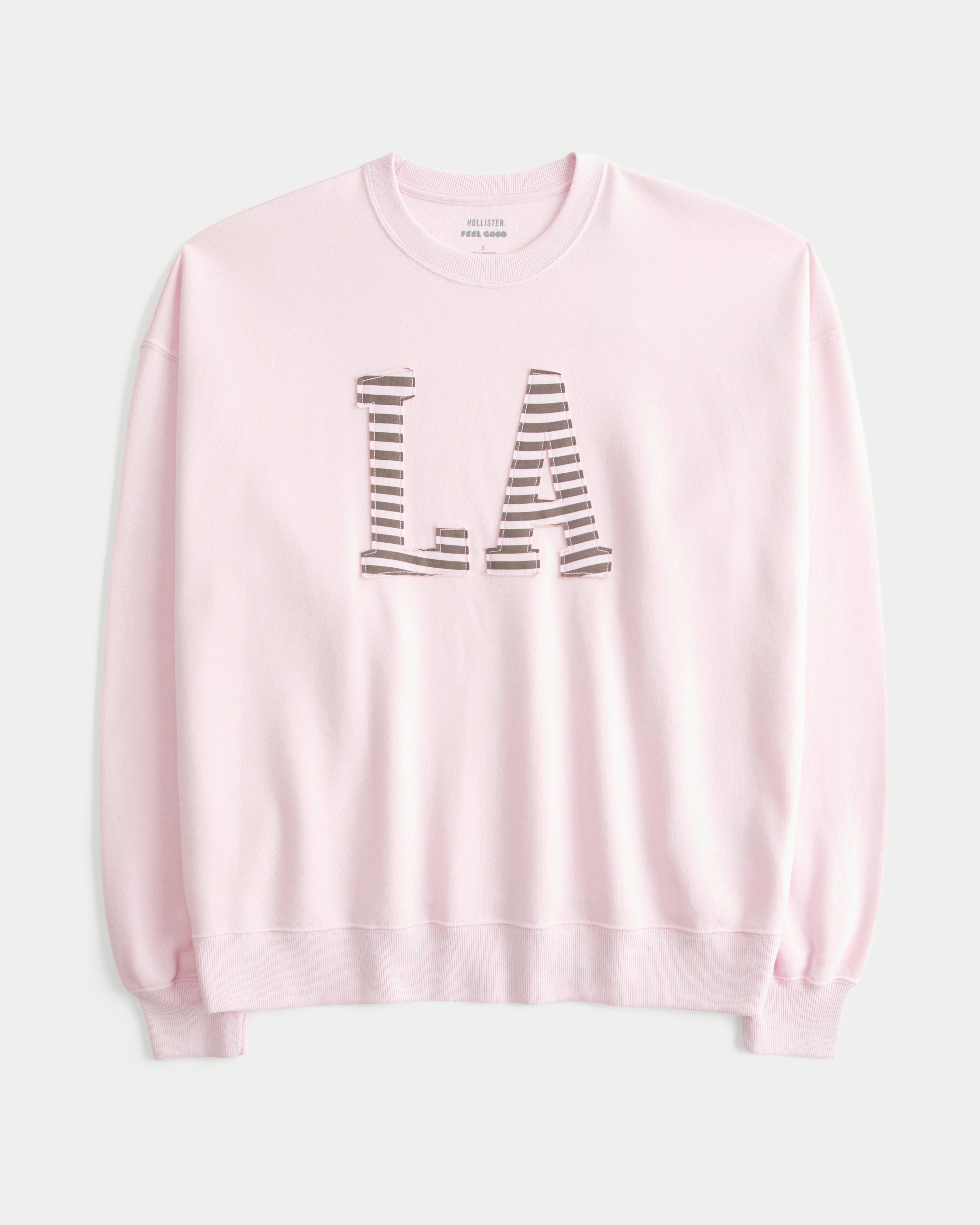 Hollister Feel Good Oversized LA Graphic Crew Sweatshirt