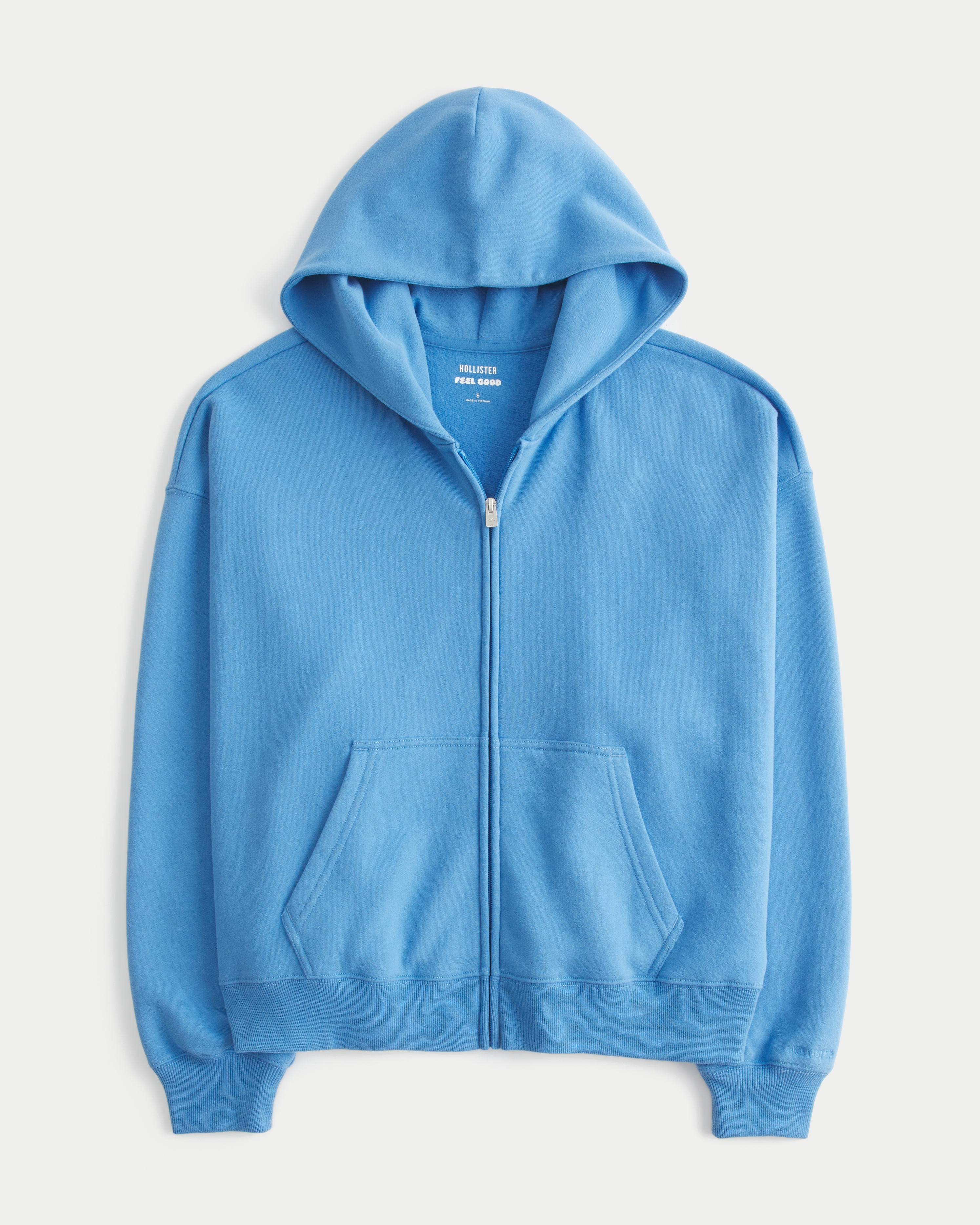 Hollister Feel Good Easy Zip-Up Hoodie