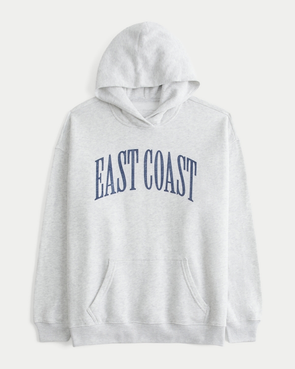 Hollister Feel Good Oversized East Coast Graphic Hoodie
