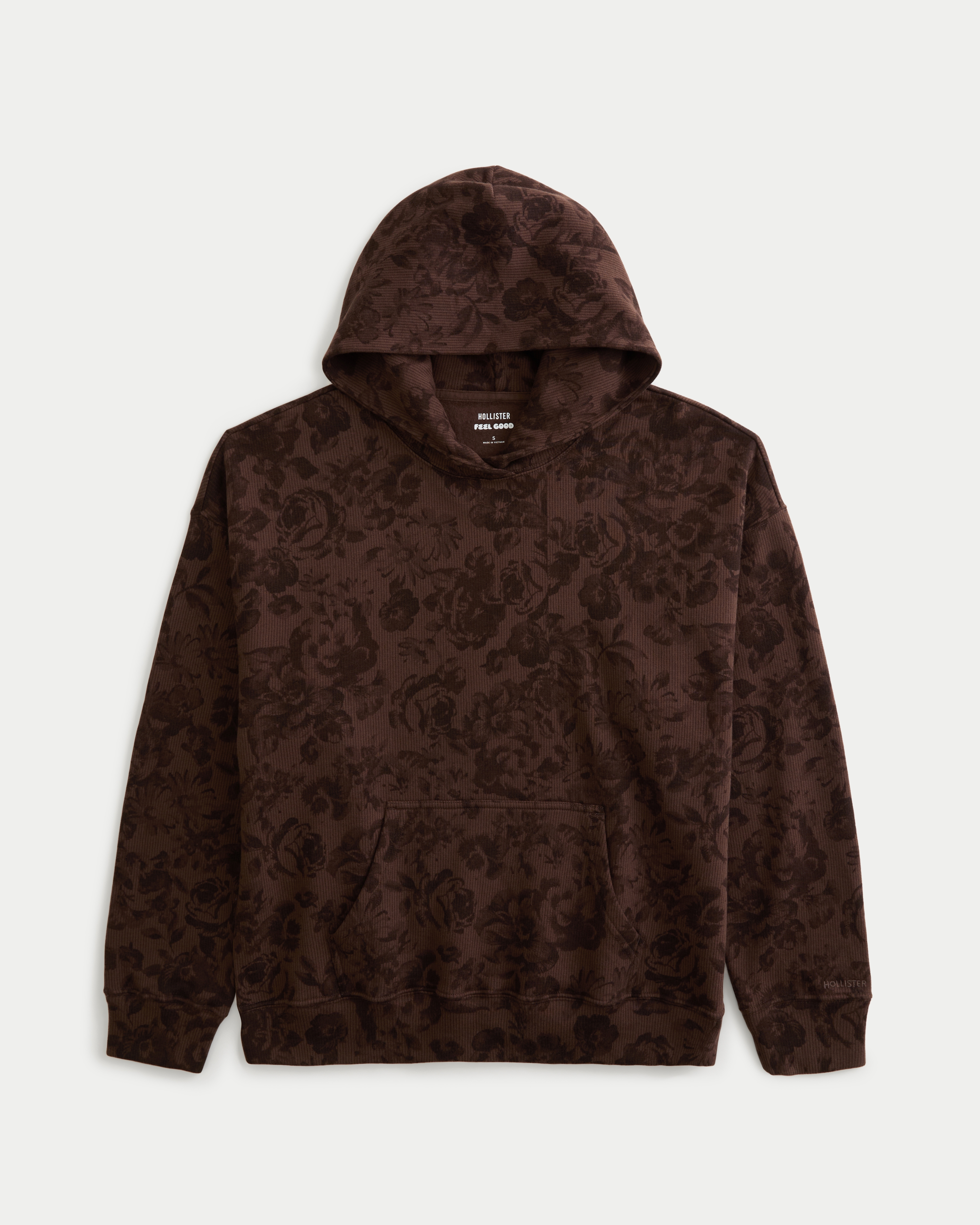 Hollister Feel Good Oversized Floral Pattern Hoodie