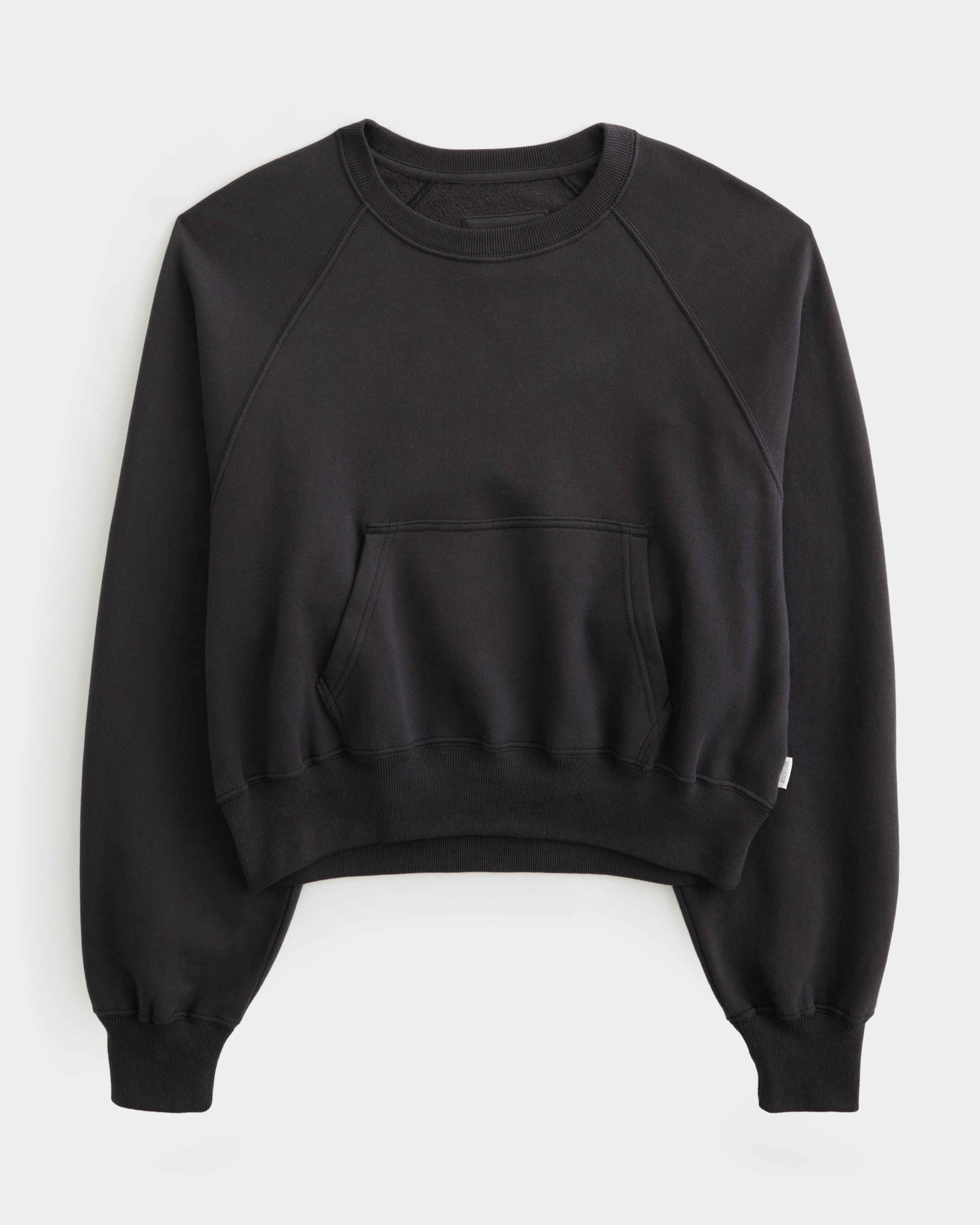 Hollister Cotton Collection Classic Raglan Crew Sweatshirt