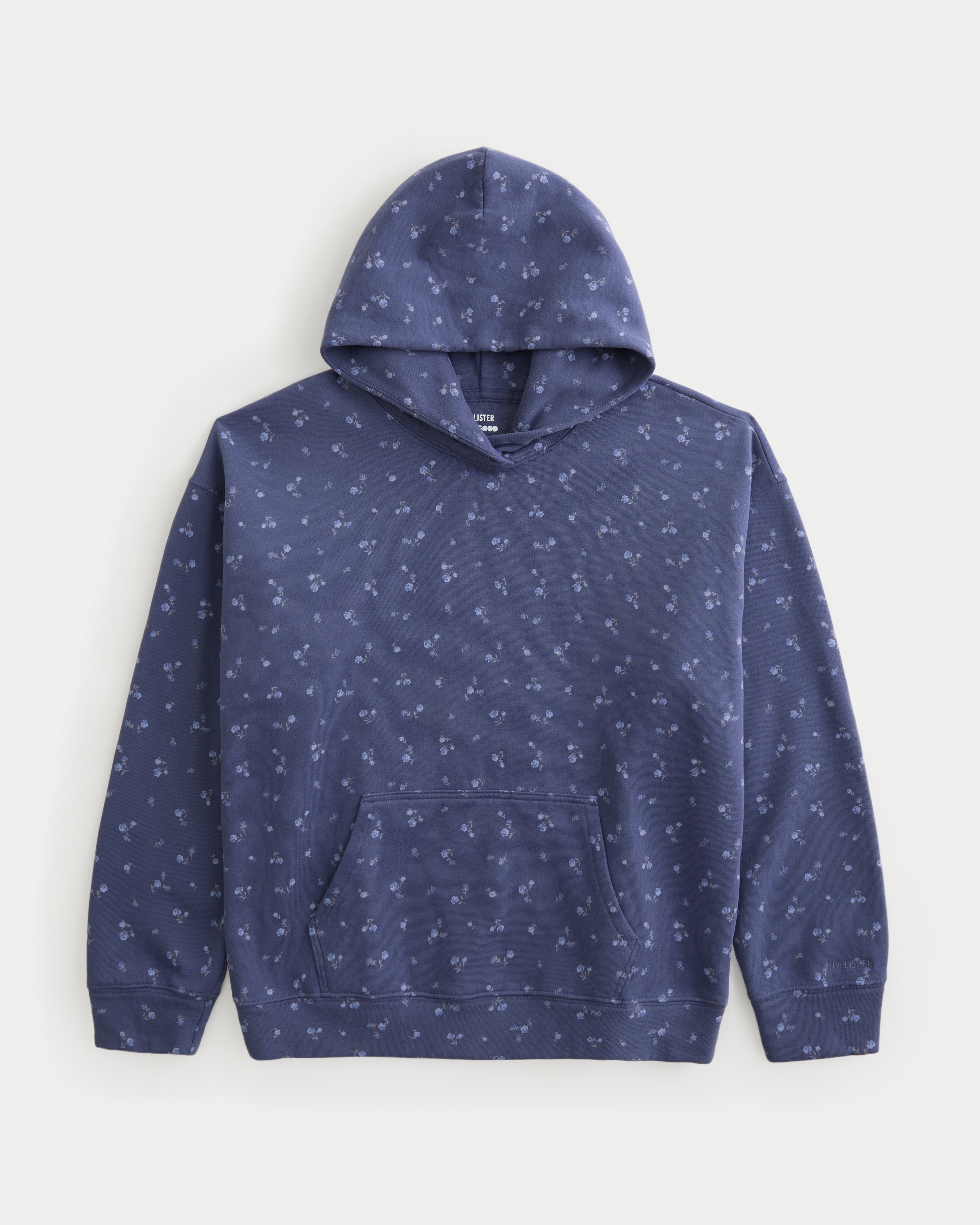 Hollister Feel Good Oversized Ditsy Floral Pattern Hoodie