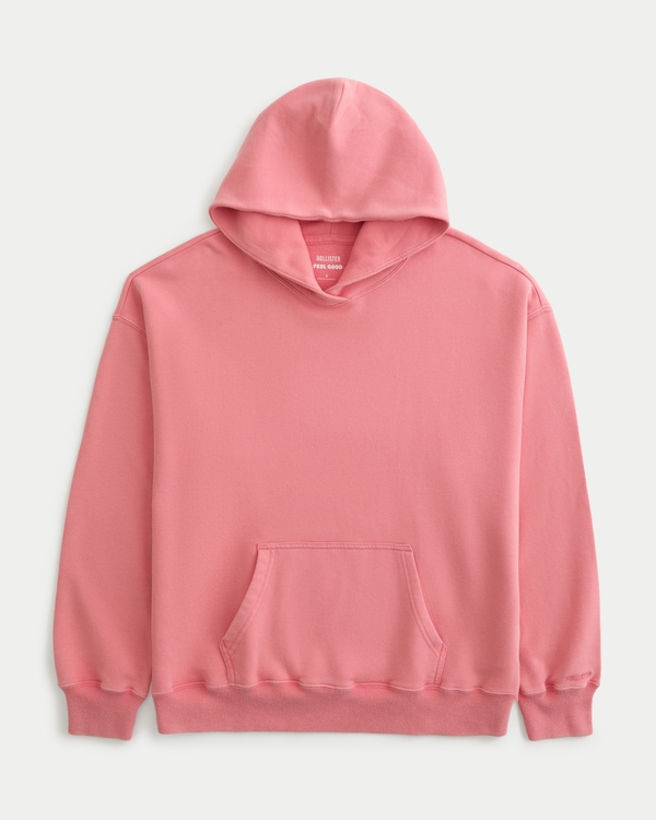Hollister Feel Good Oversized Hoodie, Coral view 1