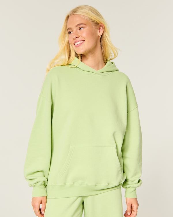 Hollister Feel Good Oversized Hoodie, Lime view 1
