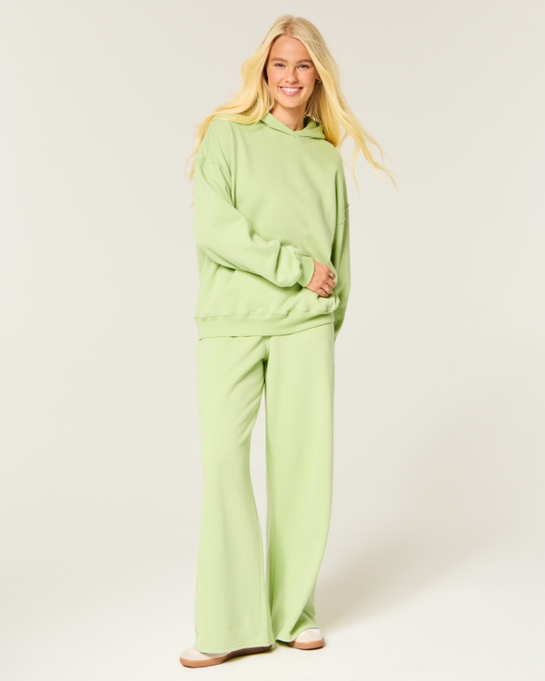 Hollister Feel Good Oversized Hoodie, Lime view 2
