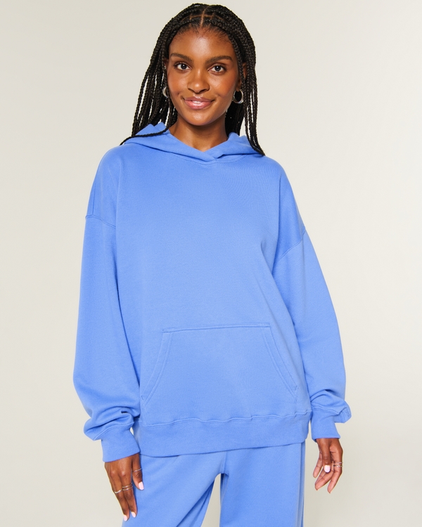 Hollister Feel Good Oversized Hoodie, Cornflower Blue view 1