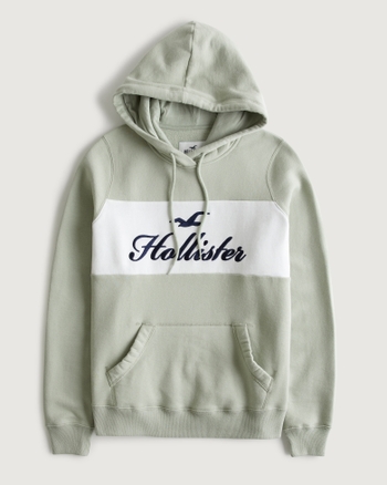 Hollister logo tape hoodie deals