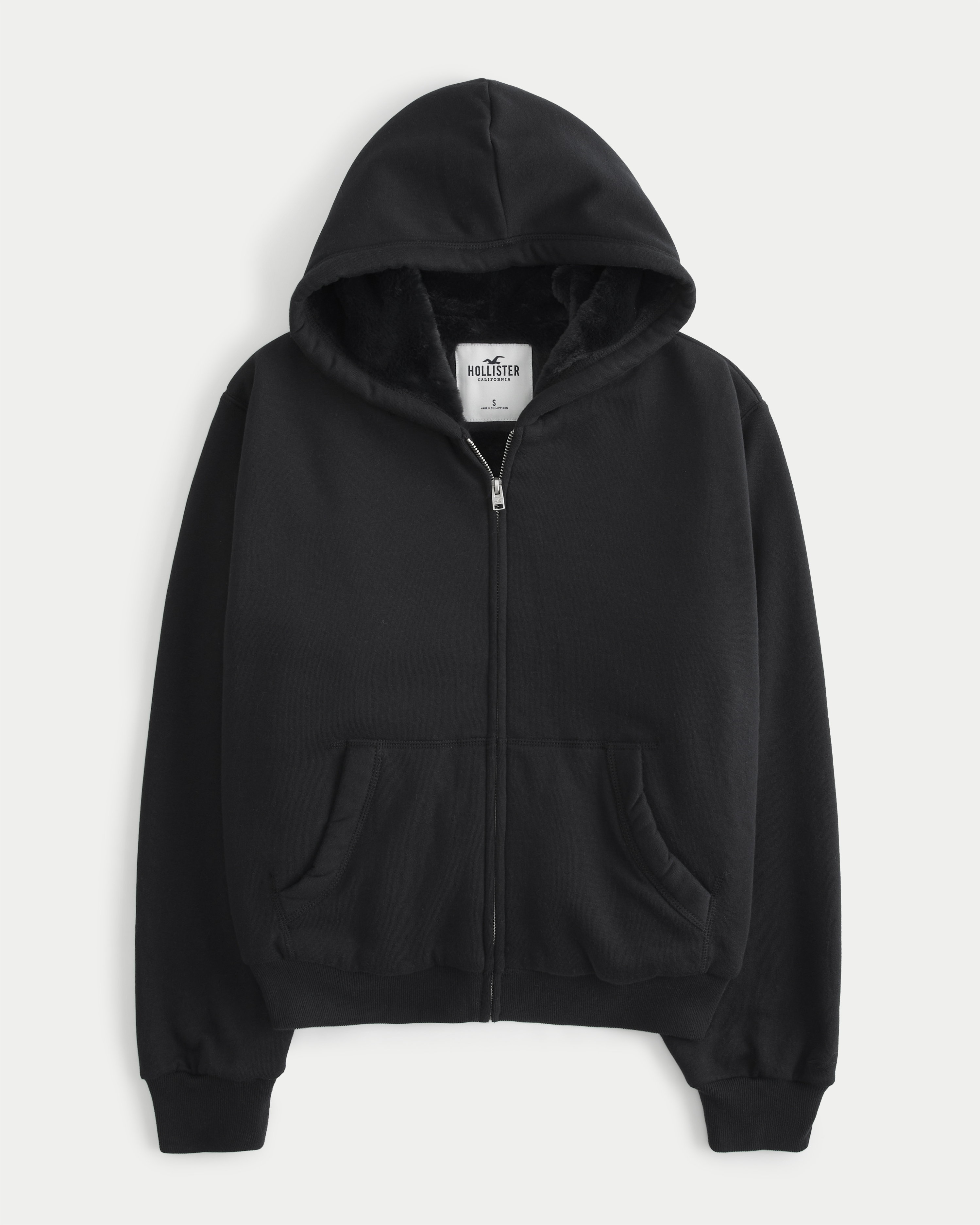 Hollister Easy Teddy Lined Zip Up Hoodie Bramalea City Centre