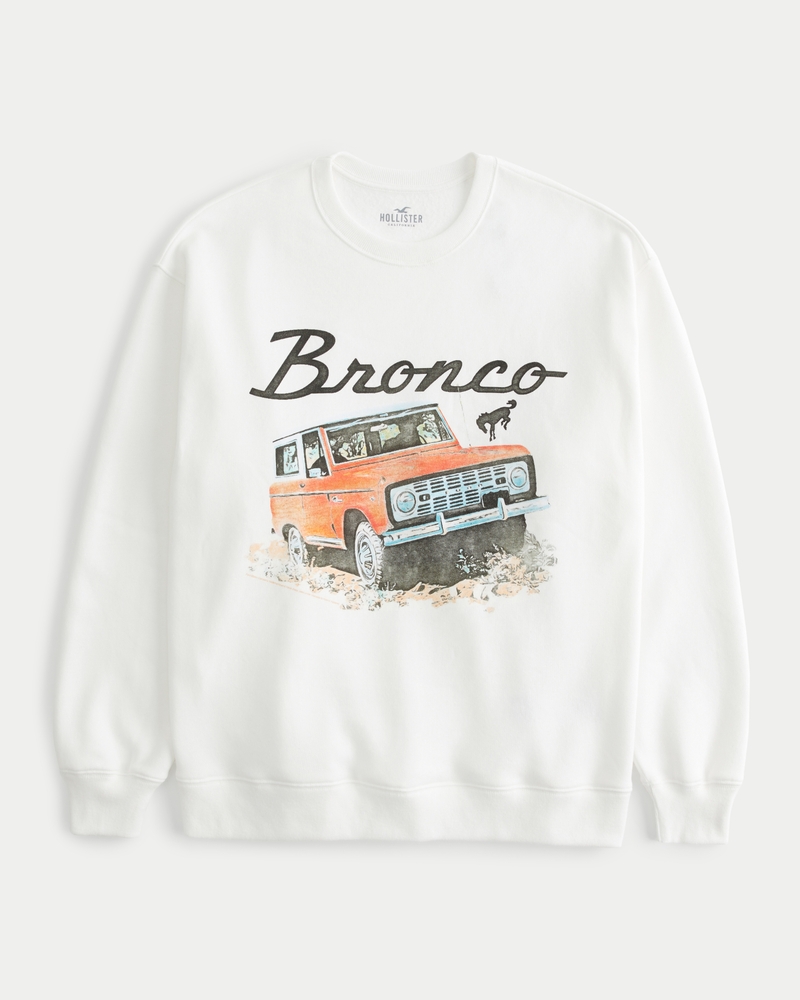 Tin Haul Bronco Print (Grey) - Women's Hoodie Sweatshirt main image 1