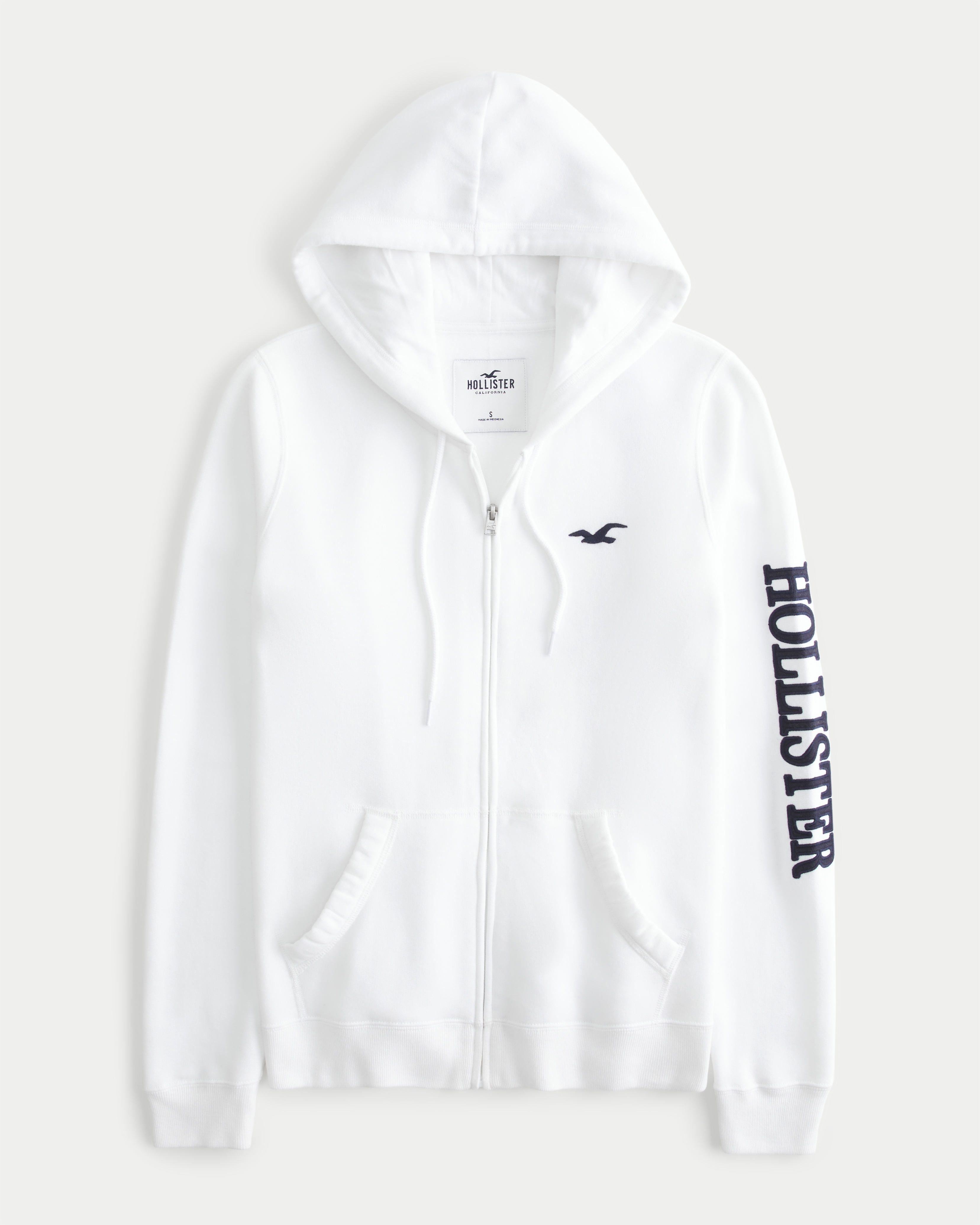 Women's Zip-Up Logo Graphic Hoodie | Women's Tops | HollisterCo.com