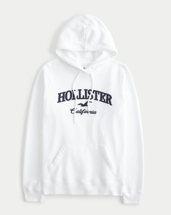 Women s Logo Graphic Hoodie Women s Sale HollisterCo