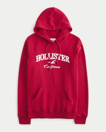 Hollister cheap red hoodie