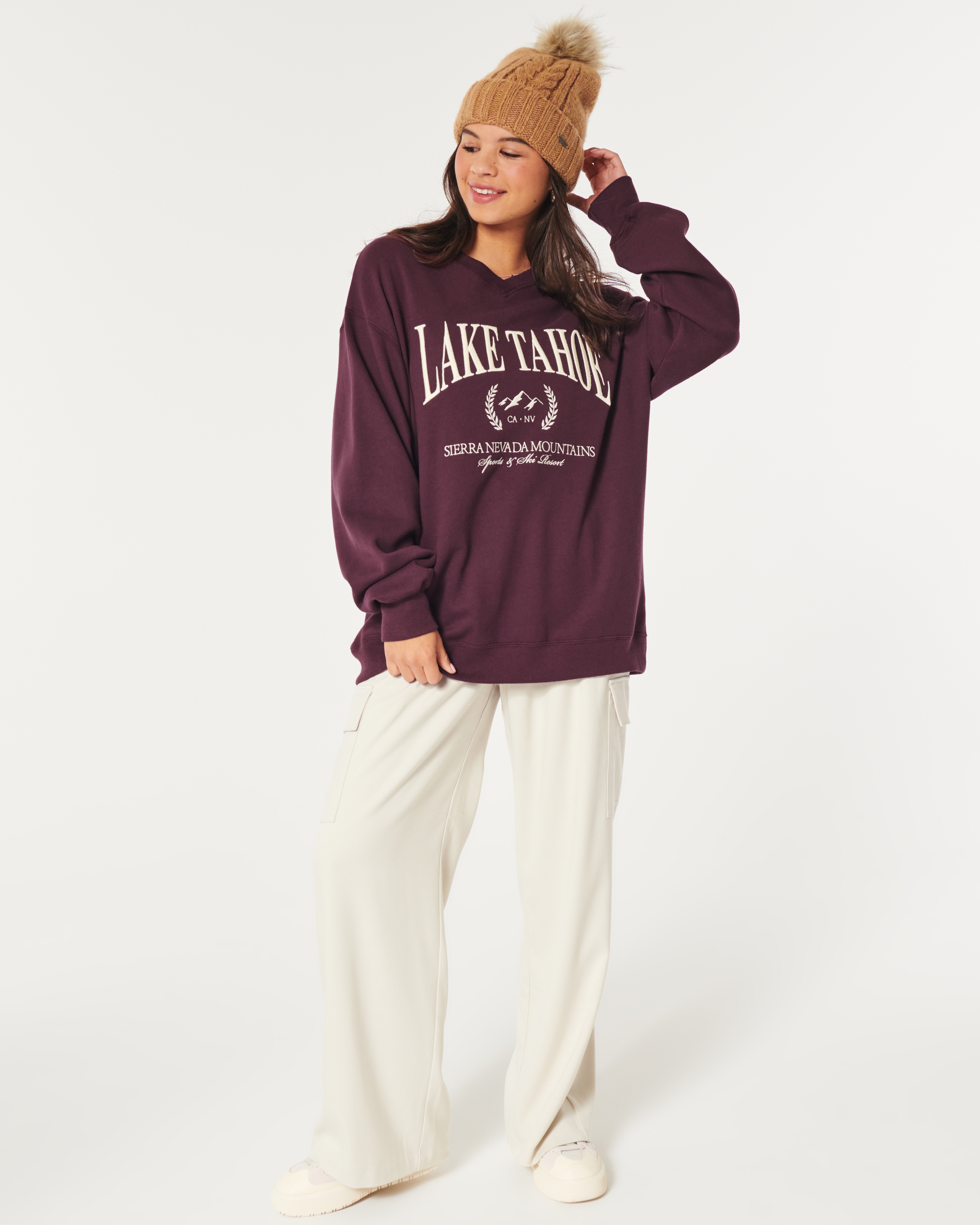 Hollister Oversized Paris Graphic Crew Sweatshirt Mall of America