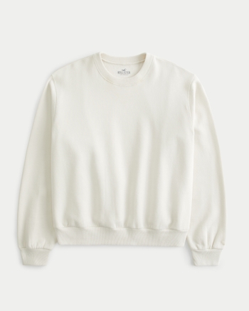 White plain sweatshirt womens shop