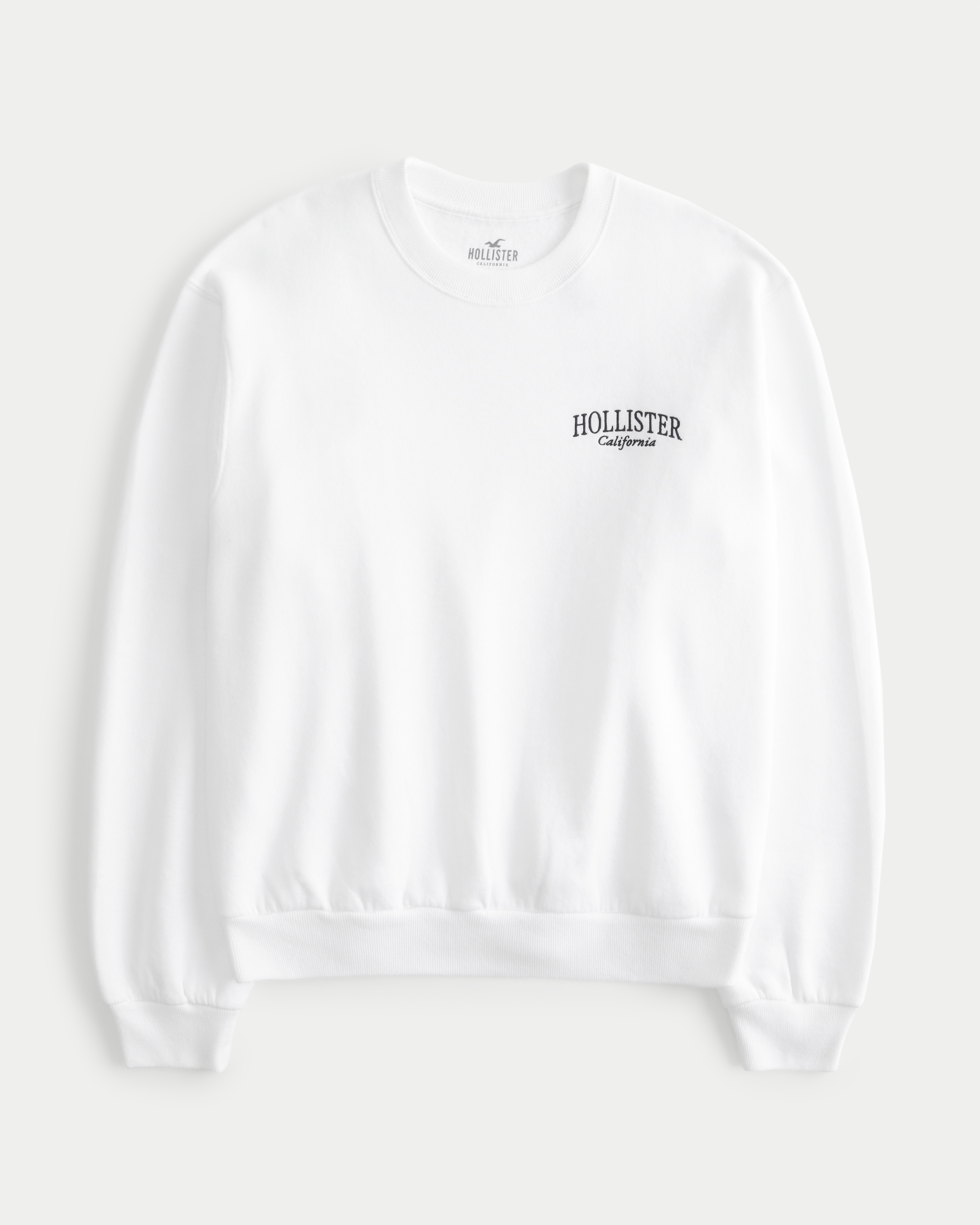 Hollister white sweatshirt new arrivals