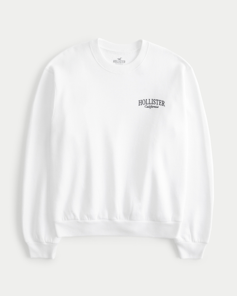 Hollister textured hot sale crewneck sweater