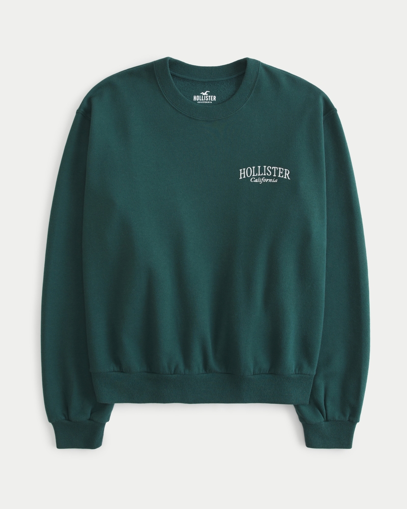 Hollister textured hot sale crewneck sweater