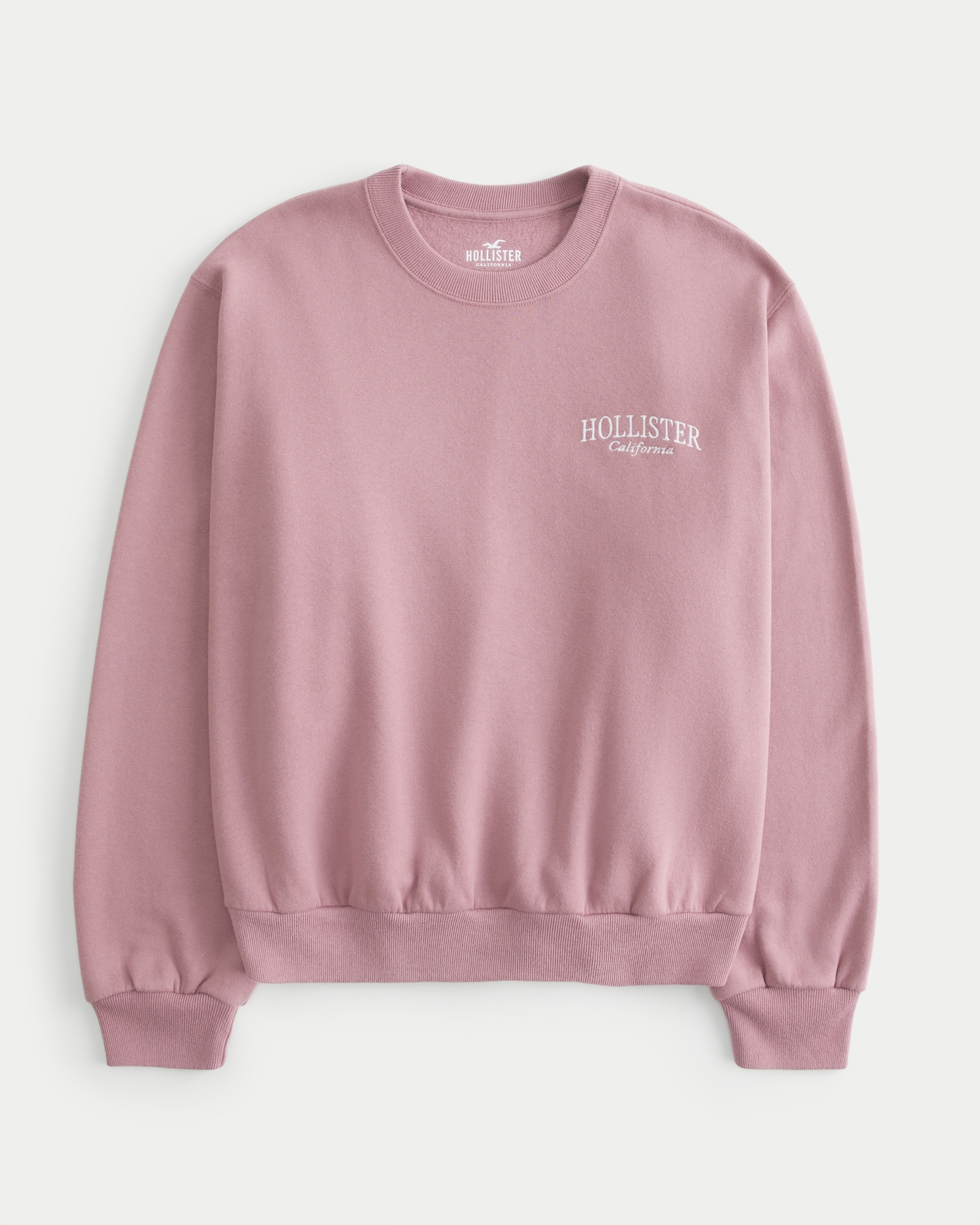 Hollister California Women’s Sweatshirt Logo Hoodie Size Small White