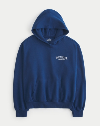 Hollister navy blue hoodie outlet