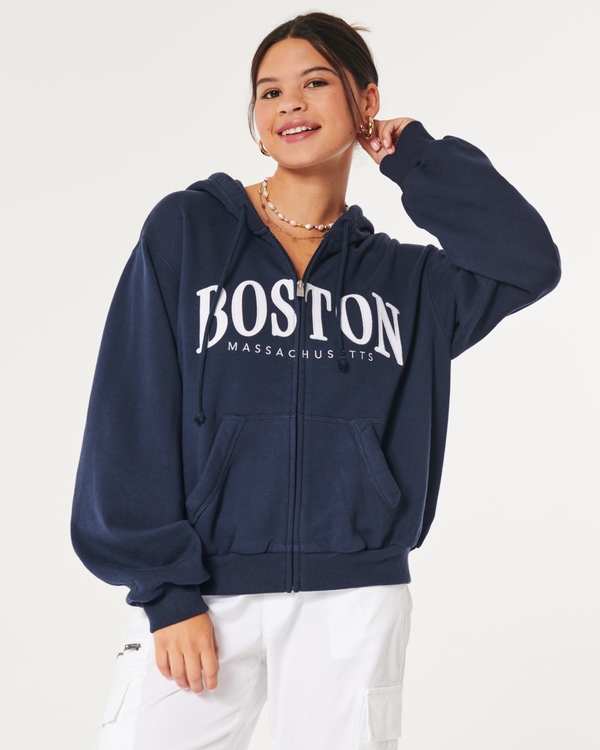 Boston Box Blue Hoodie