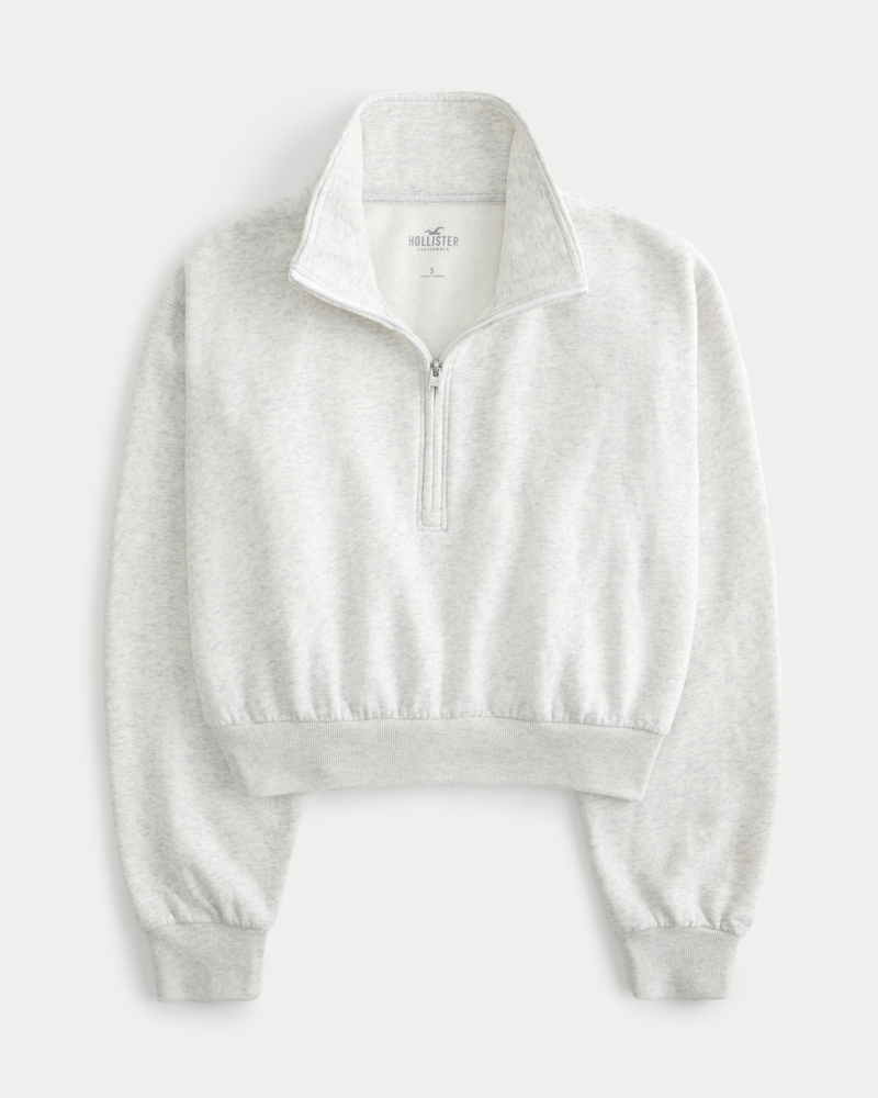 Hollister sherpa half zip hotsell