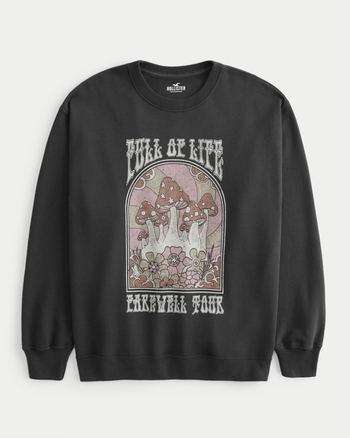 Hollister oversized crewneck sweater 2025