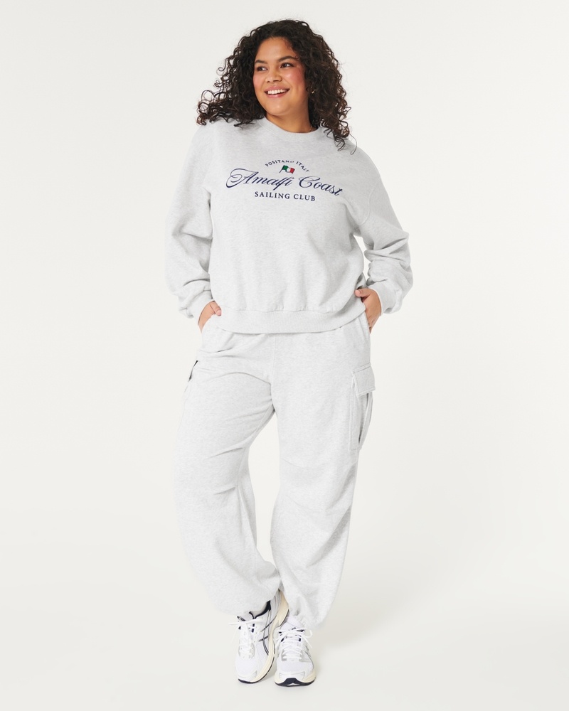 Easy Amalfi Coast Graphic Crew Sweatshirt