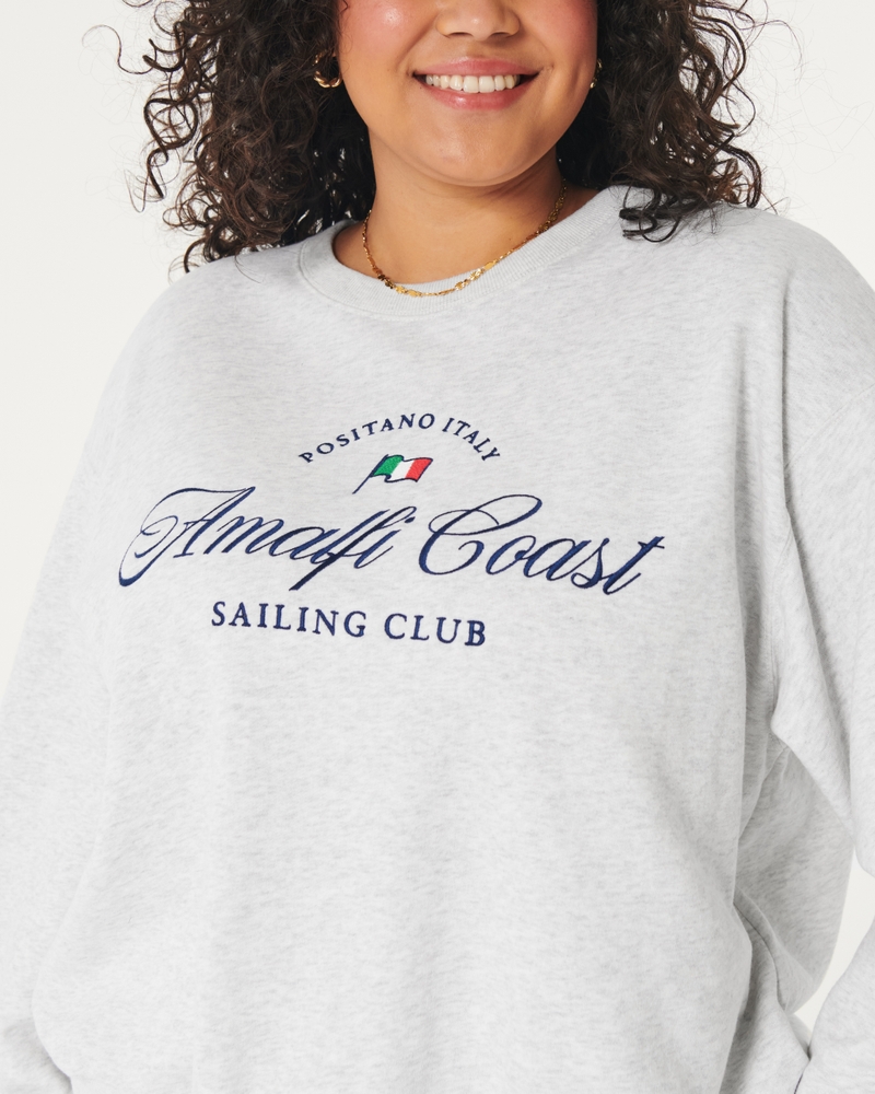 Easy Amalfi Coast Graphic Crew Sweatshirt