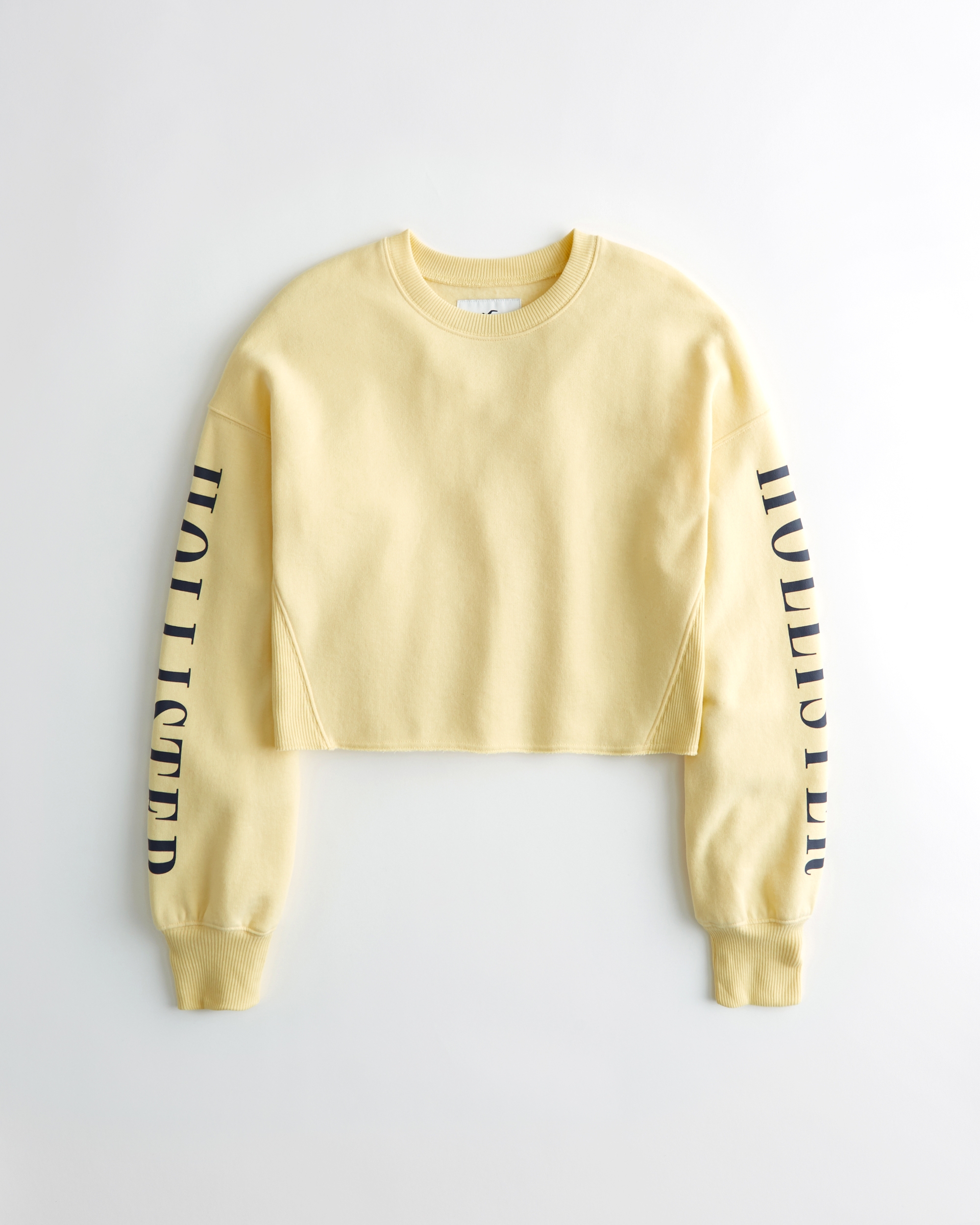 cut off crewneck sweatshirt hollister