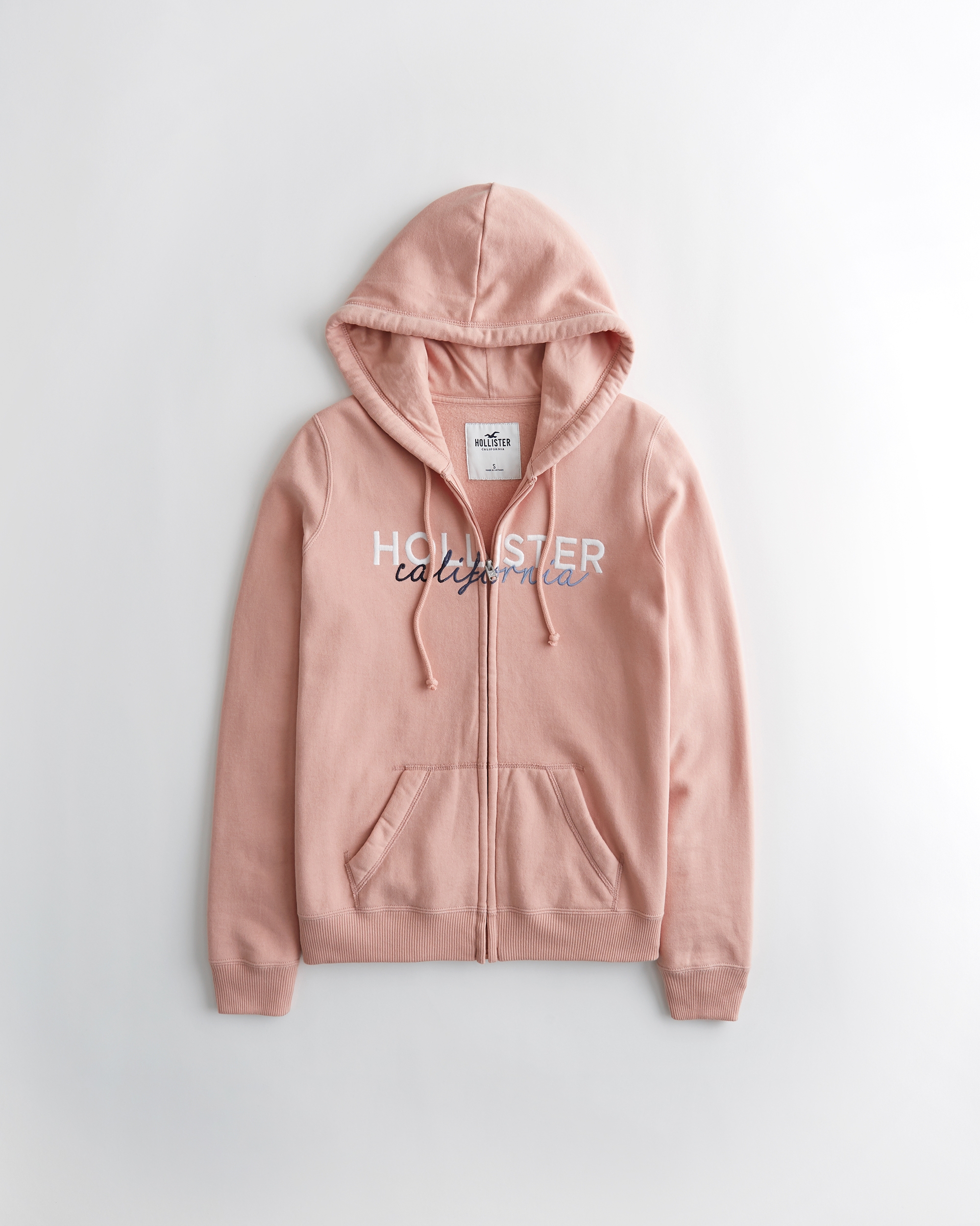 hollister pink hoodie