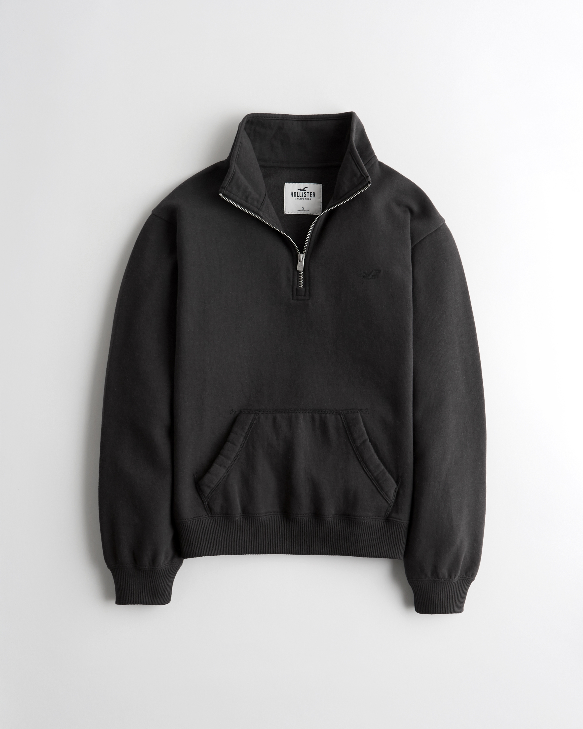 hollister oversized henley sweatshirt
