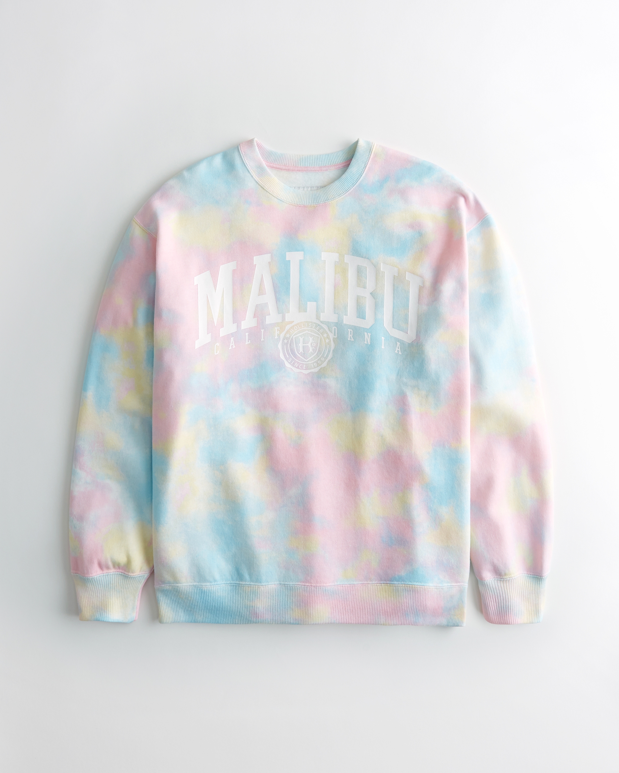 hollister logo graphic crewneck sweatshirt