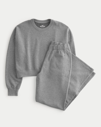 The Hallie Contrast Wide Leg Sweatpant