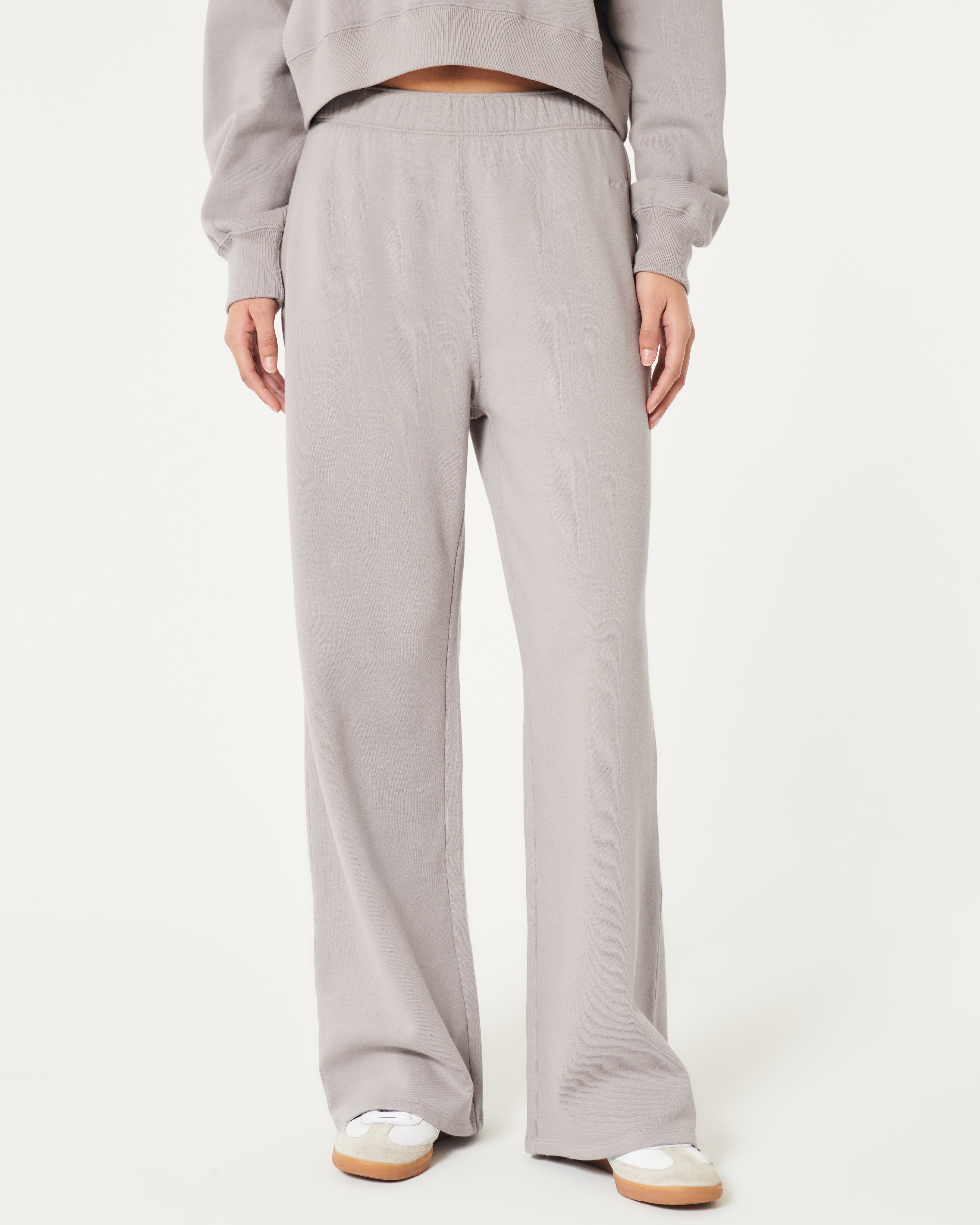 Hollister gray sweatpants best sale