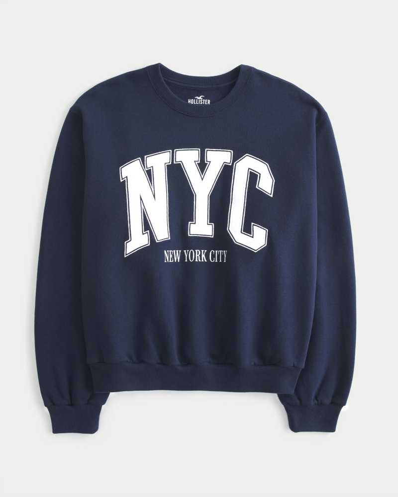 Easy NYC New York City Graphic Crew Sweatshirt