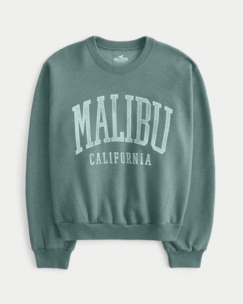 Women s Easy Malibu California Graphic Crew Sweatshirt Women s
