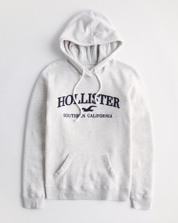 Women's Embroidered Logo Graphic Hoodie | Women's Tops | HollisterCo.com