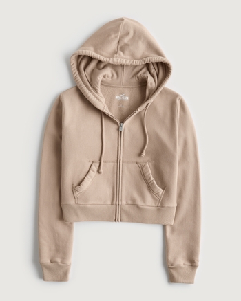 Women's Feel Good Mini Zip-Up Hoodie | Women's Clearance | HollisterCo.com