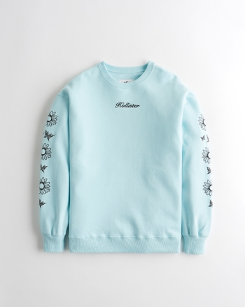 Hollister oversized crewneck sweatshirt 2025