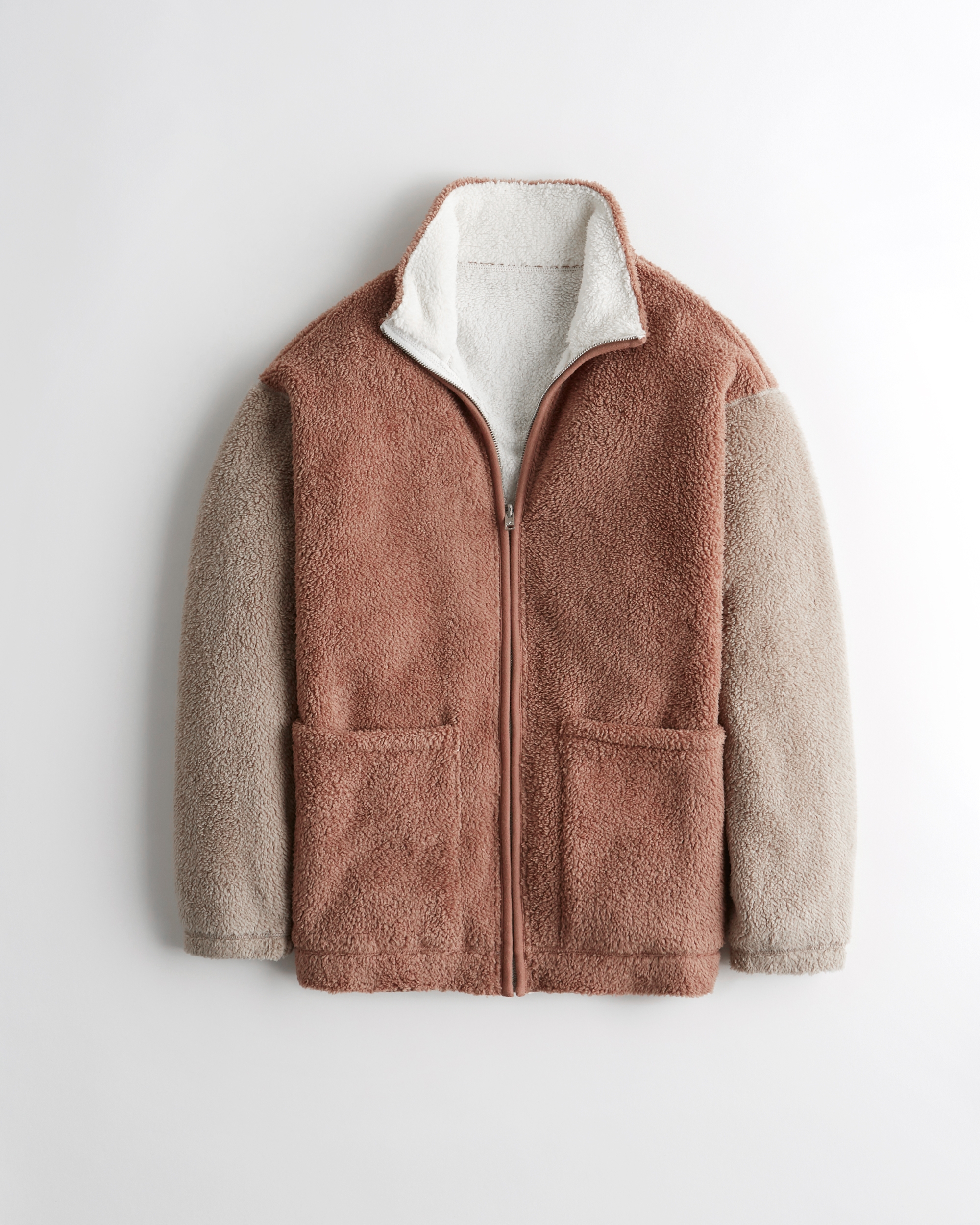 reversible sherpa jacket hollister