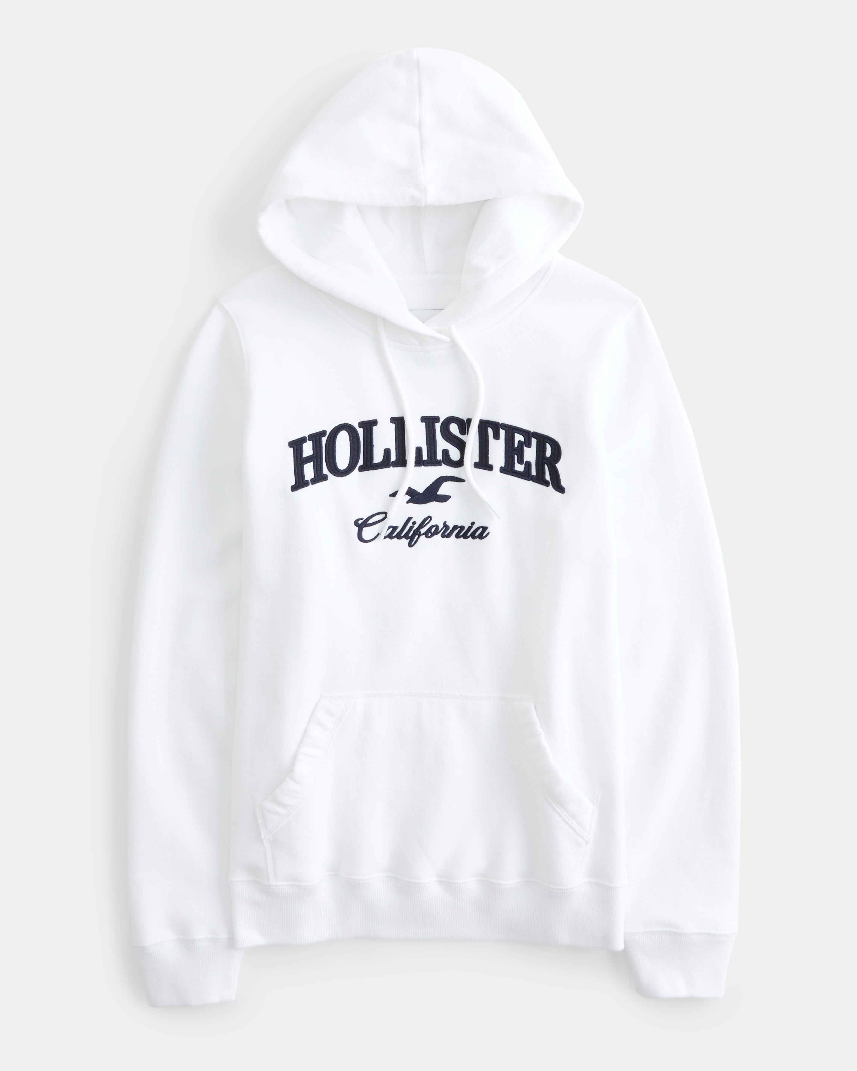 Red and best sale white hollister hoodie