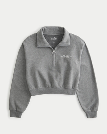 Half zip hollister sales