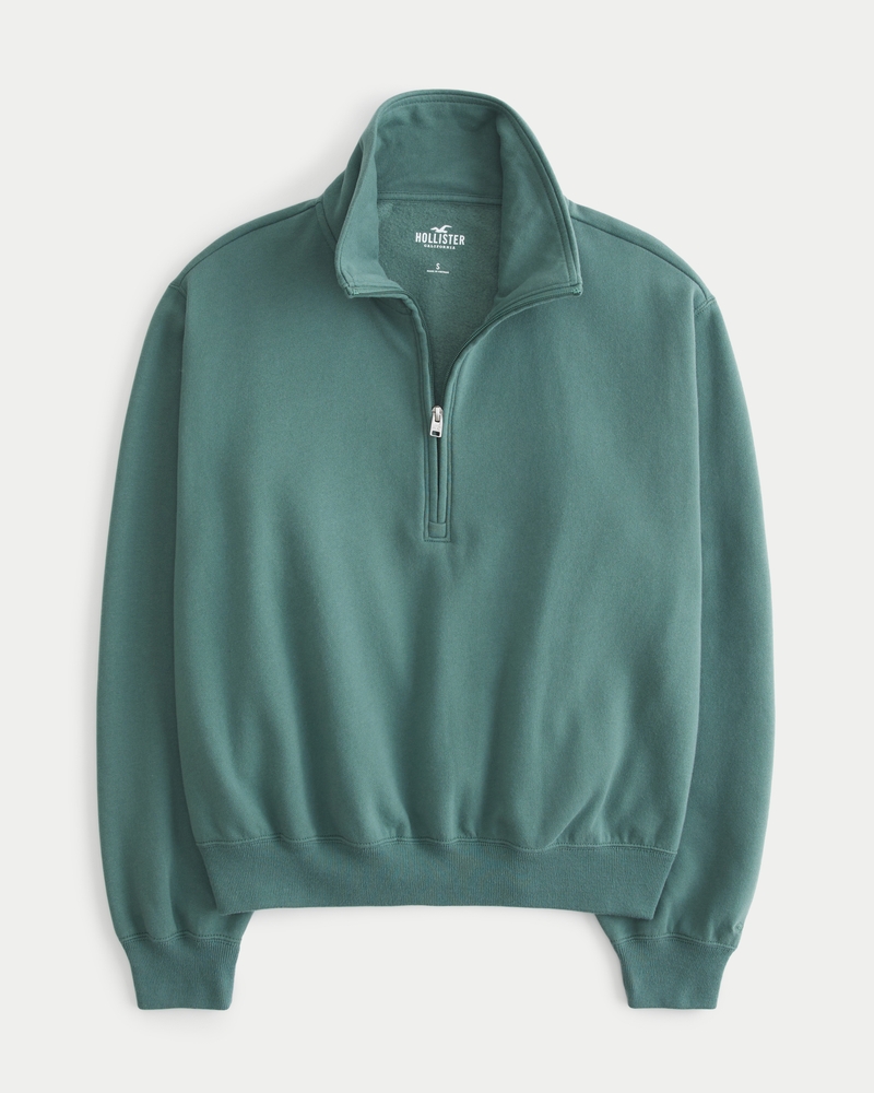 Half zip 2025 sweatshirt hollister