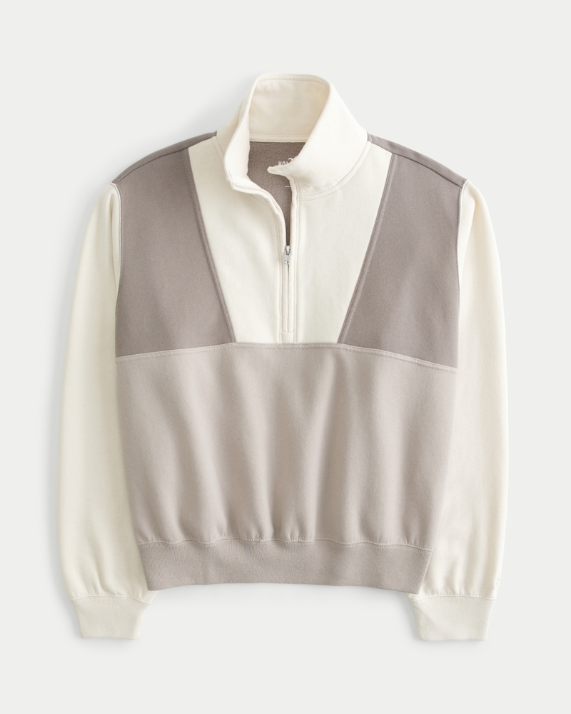 Hollister half zip sweatshirt clearance
