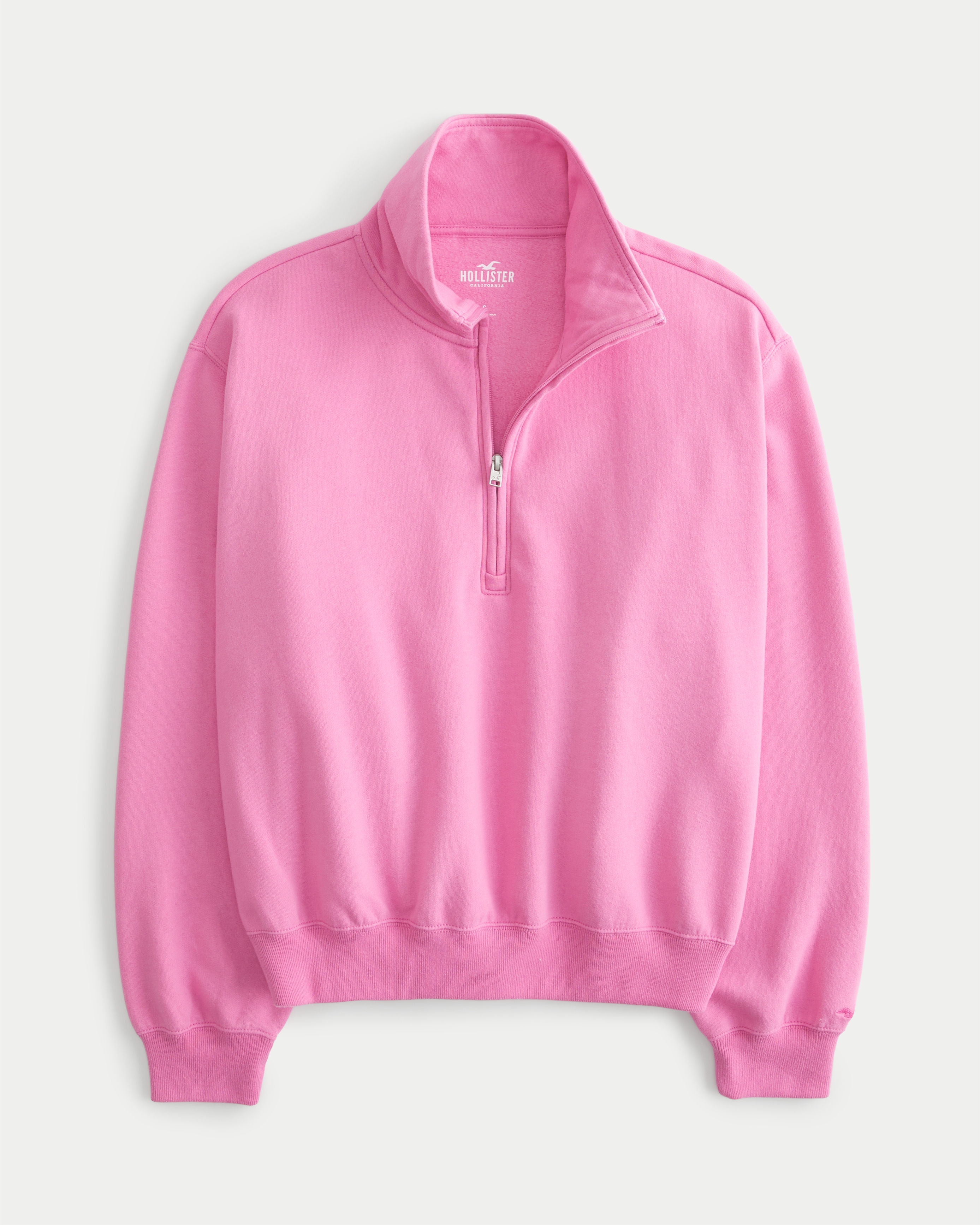 Quarter zip pullover clearance hollister