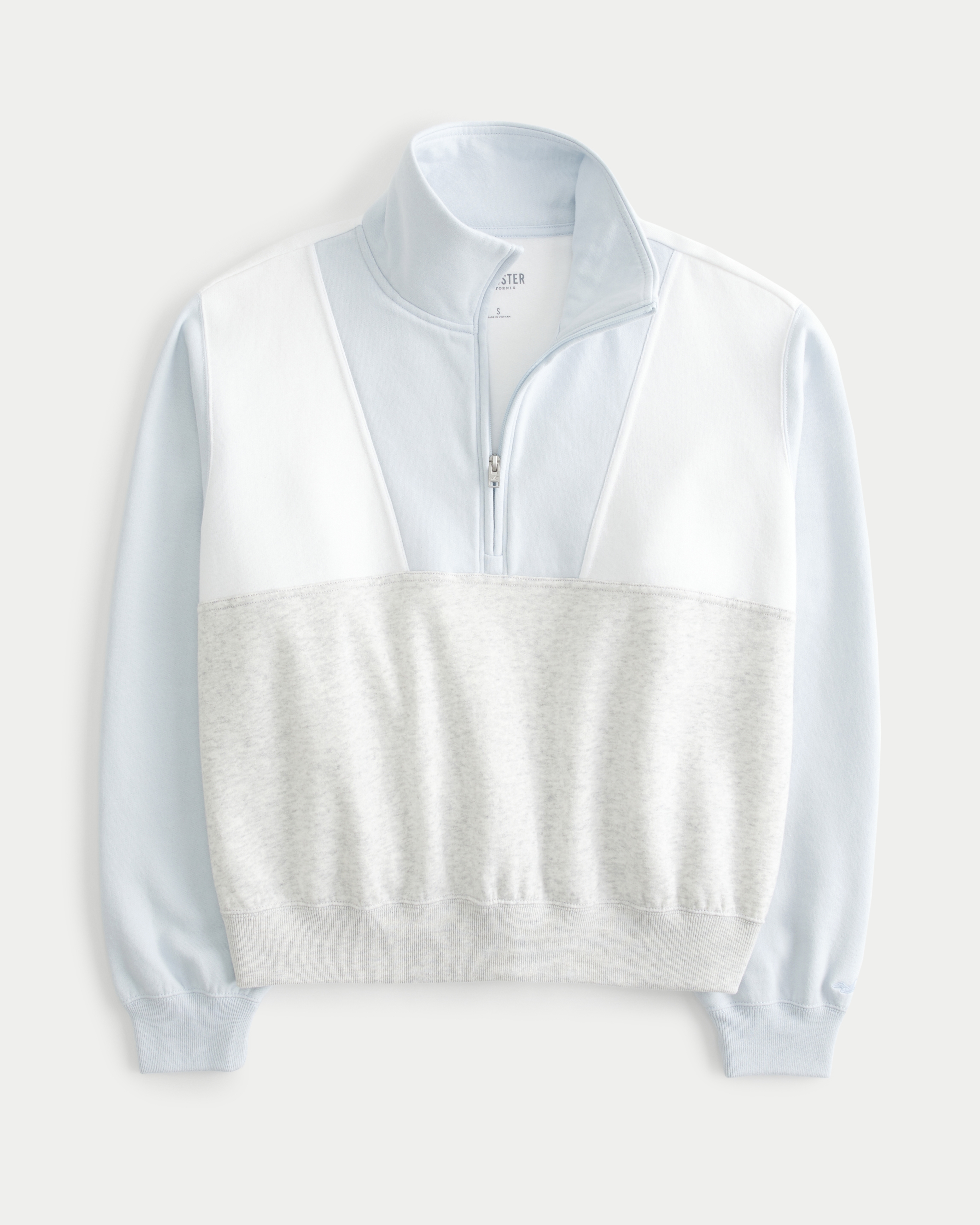 Hollister half online zip sweater