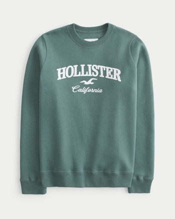 Hollister California Women Embroidered Logo Applique Graphic