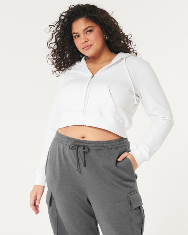 Zip Up Hoodie Women Lightweight Plus Size Crop Tops Under 10