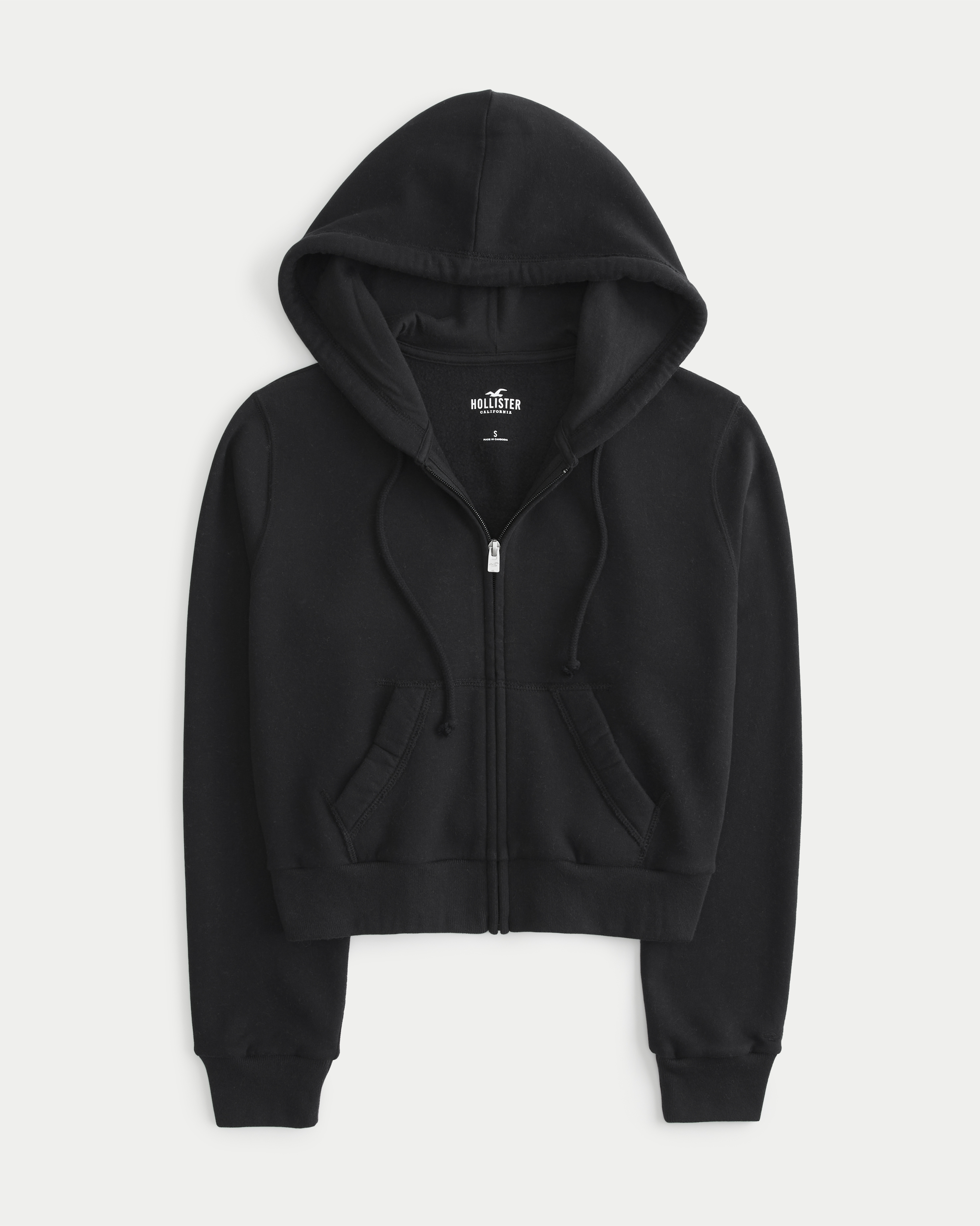 Women's Feel Good Mini Zip-Up Hoodie | Women's Tops | HollisterCo.com